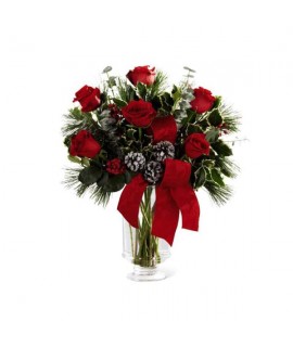 The FTD Holiday Rose Bouquet by Better Homes and Gardens The FTD Holiday Rose Bouquet by Better Homes and Gardens